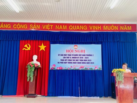 Hội nghị Ủy ban Mặt trận Tổ quốc Việt Nam lần thứ 12, khóa XII, nhiệm kỳ 2019-2024; Tổng kết công tác mặt trận và phối hợp thống nhất hành động năm 2024.