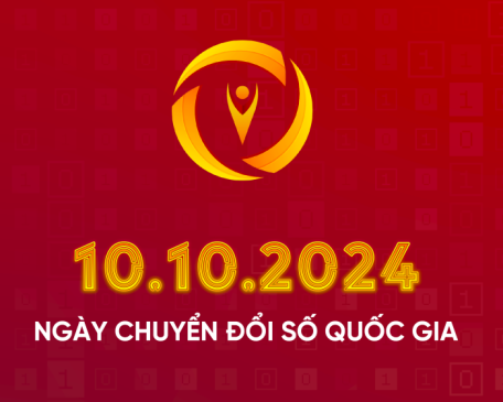 Bộ nhận diện hưởng ứng Ngày Chuyển đổi số quốc gia 10.10.2024