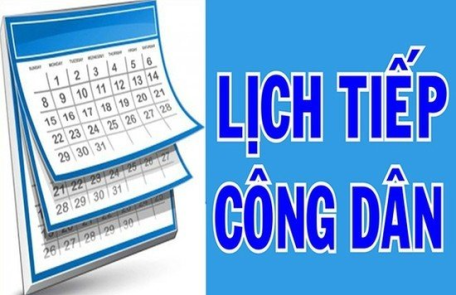 Lịch tiếp công dân định kỳ của Đảng ủy, Thường trực HĐND và Chủ tịch UBND năm 2025